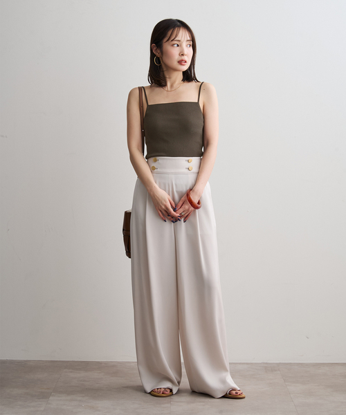 Noble - 今期ノーブルニット NOBLE（ノーブル） ニット セーター カップインリブトップ レディース