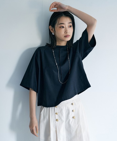 「Audrey and John Wad」 半袖カットソー FREE ライトベージュ レディース_画像6