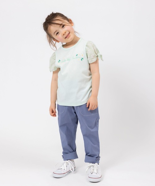 「KP」 「KIDS」半袖カットソー 160cm ミント キッズ_画像4