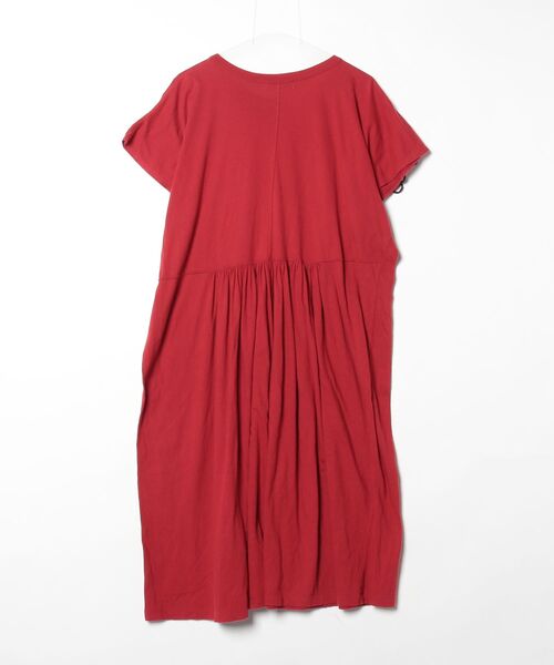 「ZUCCa」 半袖ワンピース M size レッド レディース_画像2