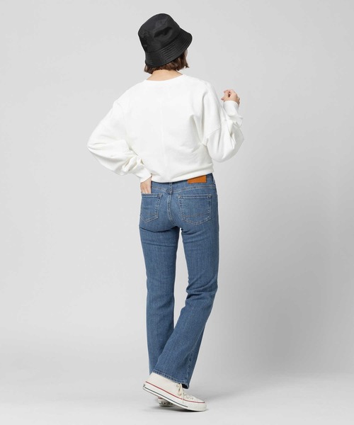 「SOMETHING」 ブーツカットデニムパンツ 26inch ダークインディゴブルー レディース_画像4