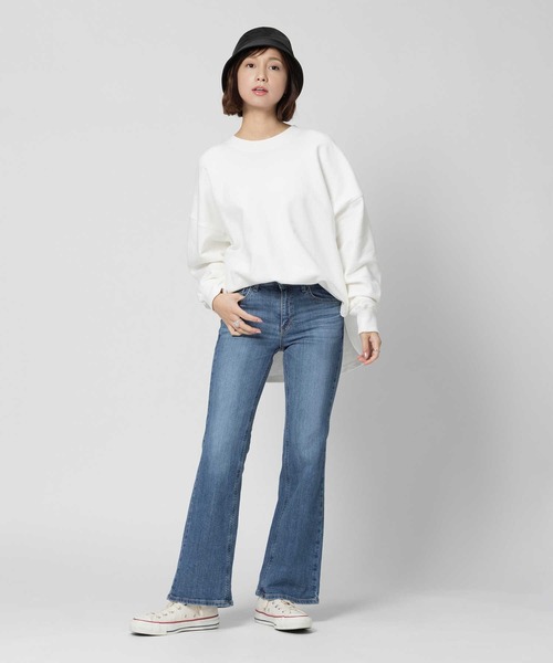 「SOMETHING」 ブーツカットデニムパンツ 26inch ダークインディゴブルー レディース_画像7