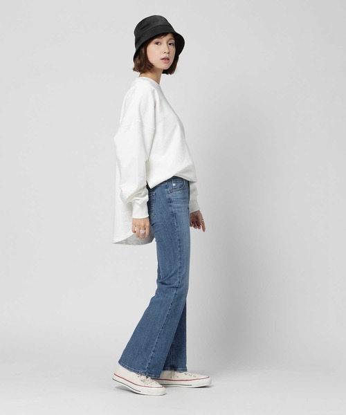 「SOMETHING」 ブーツカットデニムパンツ 26inch ダークインディゴブルー レディース_画像8
