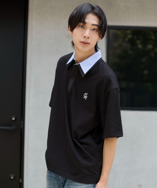 WEGO（ウィゴー） ポロシャツ 半袖 WEGO/「26年春夏新作」ダブルカラー