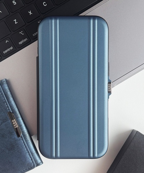 PRADA（プラダ） サフィアーノ 三角ロゴ iPhone ケース - ブルー