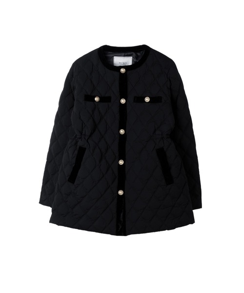 ジャケット・アウター Liora Long Quilted Down Coat black / M Her lip to ダウンコート ダウンジャケット Liora Quilted Down Jacket