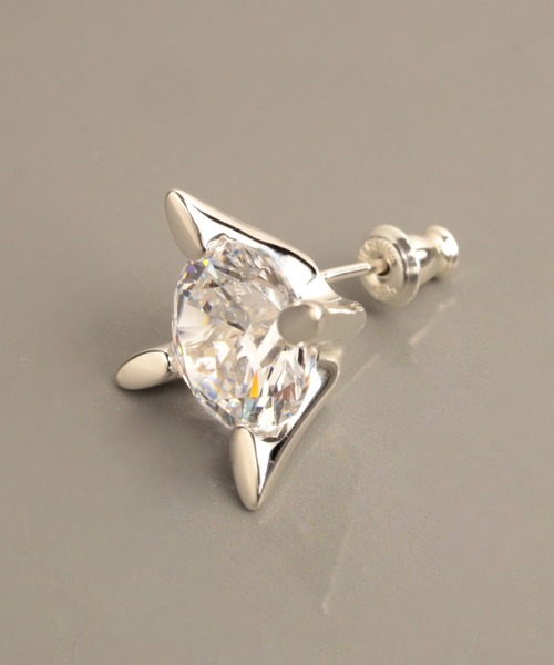e.m.（イーエム） ピアス SILVER925ボリュームジルコニアピアス