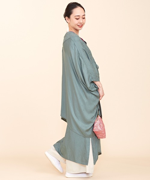 カーディガン 「カヤ」菊薫るUV長羽織 レディース カヤ カーディガン 「カヤ」菊薫るUV長羽織 レディース
