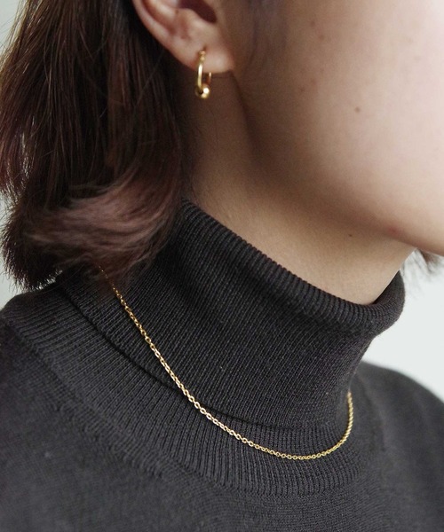Taaii ネックレス : SILVER 925 AZUKI CHAIN SHORT NECKLACE