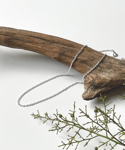Taaii ネックレス : SILVER 925 AZUKI CHAIN SHORT NECKLACE