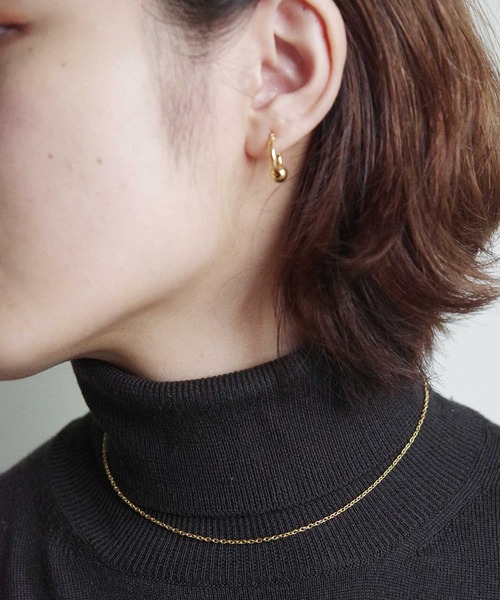 Taaii ネックレス : SILVER 925 AZUKI CHAIN SHORT NECKLACE