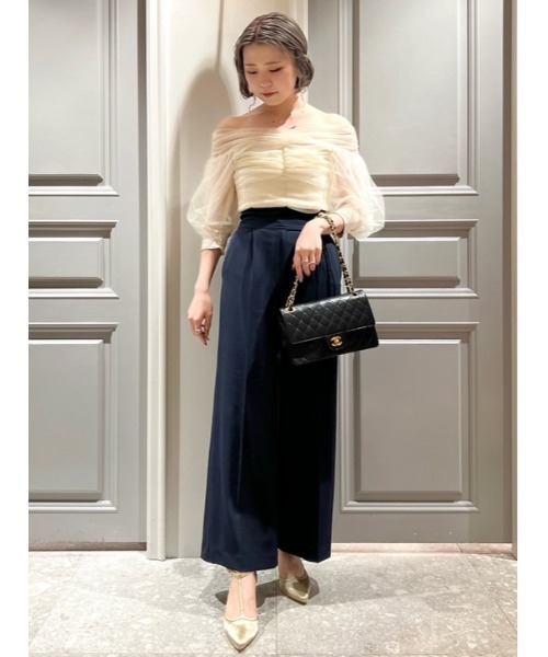 Lily brown サテンストラップパンプス LILY BROWN パンプス ハートサテンストラップパンプス
