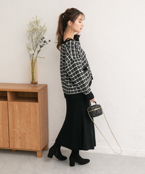 ニット セーター 「DAISY DAYS」ツイードニットセットアップ レディース DAISY DAYS ニット セーター 「DAISY DAYS」ツイードニット