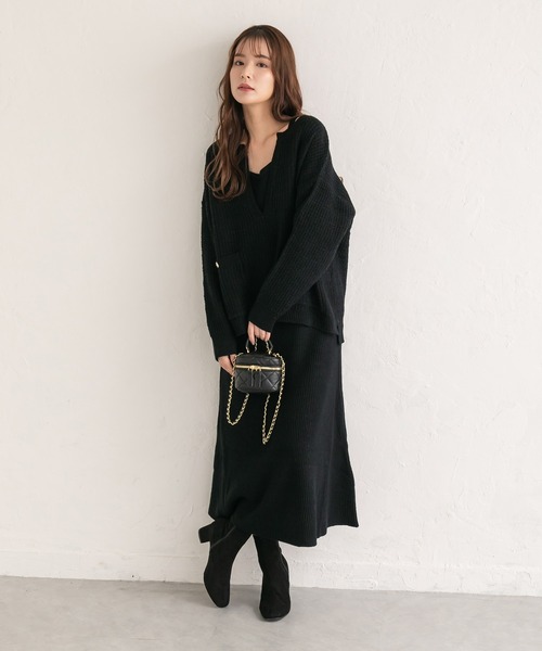 ニット セーター 「DAISY DAYS」ツイードニットセットアップ レディース DAISY DAYS ニット セーター 「DAISY DAYS」ツイードニット