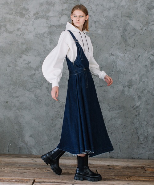 ワンピース ジャンパースカート Web限定 ワンショルダーデニムジャンパースカート 6736 Zozotown Yahoo 店 通販 Yahoo ショッピング