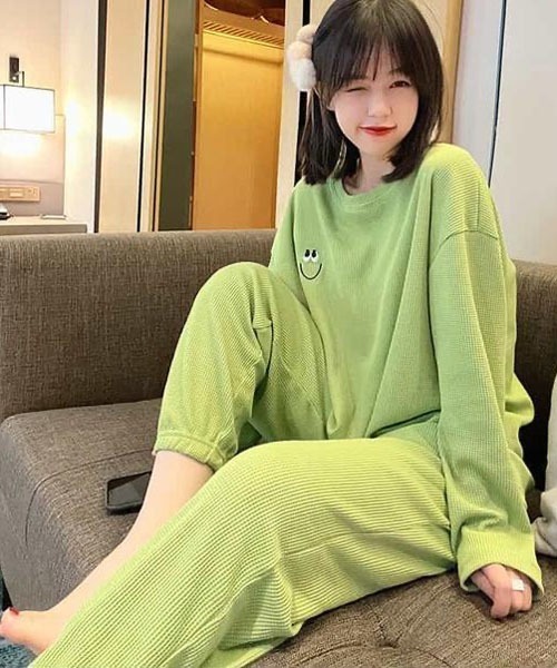 ルームウェア パジャマ レディース 可愛いプリントセットアップ長袖ルームウェア 上下2点セット 6746 Zozotown Yahoo 店 通販 Yahoo ショッピング