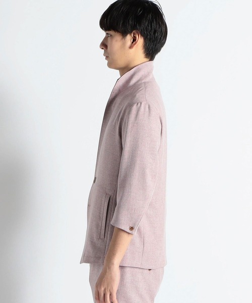 HIDEAWAYS NICOLE コート ジャケット メランジウーステッド7分袖