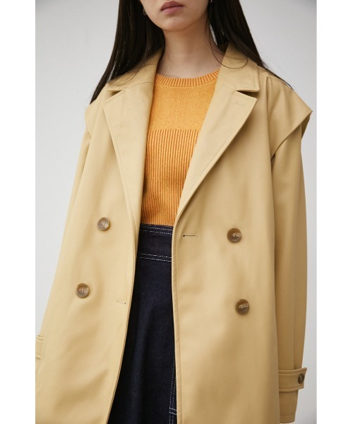 お値引きしました！美品timeless women L-2Aジャケット ベージュ AZUL BY MOUSSY ジャケット テーラードジャケット 2WAY FAUX LEATHER