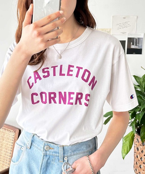 tomoships別注/ロゴTシャツ/新品/レディース/ trim_ofnls_item36fa78484e1011e