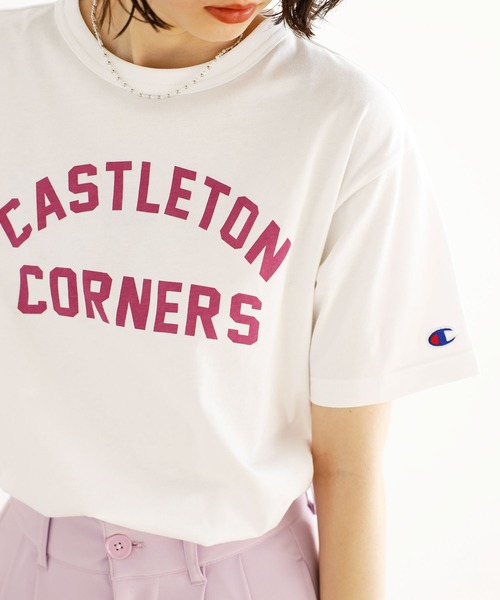 Champion tシャツ 「新色追加」別注「Champion×GeeRA」ロゴT