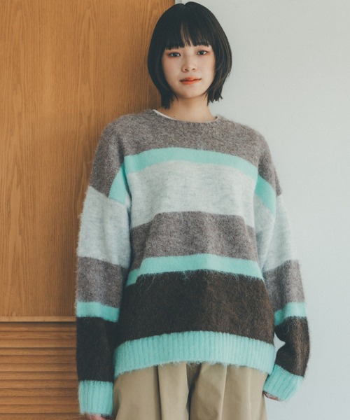 セーター ニット YOEL - multi border knit / マルチボーダーニット 