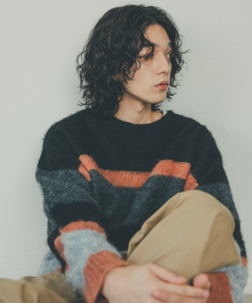 セーター ニット YOEL - multi border knit / マルチボーダーニット 