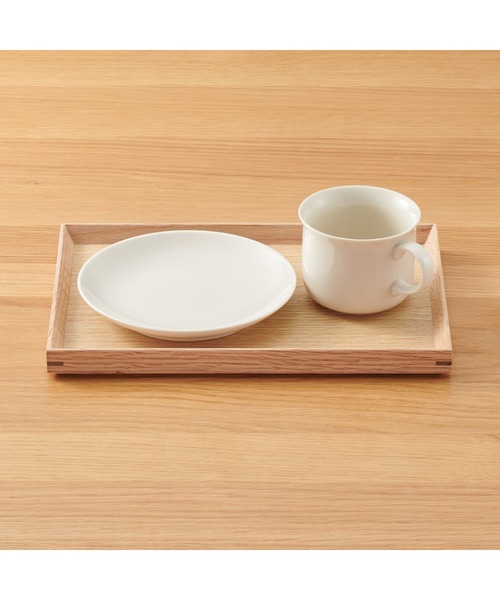 無印良品（MUJI） ランチョンマット 木製 角型トレー 約幅27×奥行