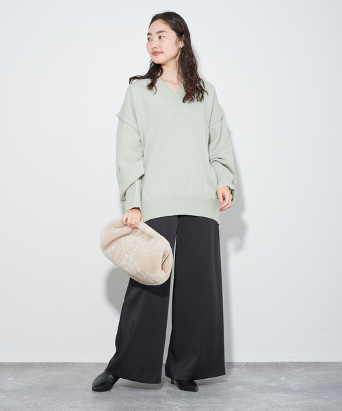 NEPLA. ニット 「NEPLA./ネプラ」別注 DROP SHOLDER V/N プルオーバー 