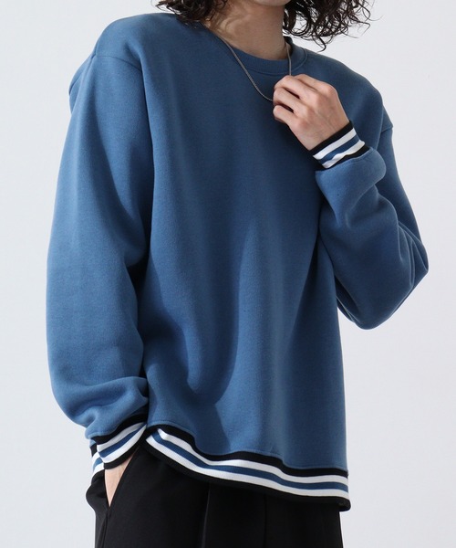 Ace トレーナー スウェット ACE リブライン ポリエステル100