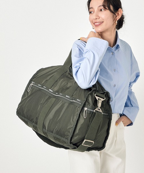 LeSportsac ボストンバッグ CR LARGE WEEKENDER グラベルC