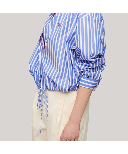 TOMMY HILFIGER ブラウス シャツ ブルゾンドローストリング