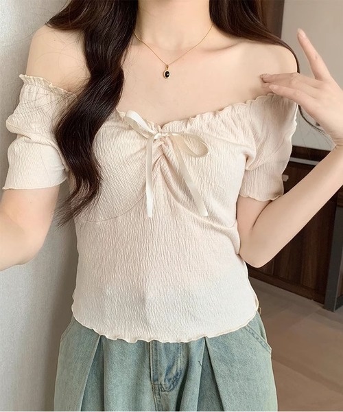 MAISON DE THERESE（メゾン ド テレーズ） tシャツ ショート丈半袖T