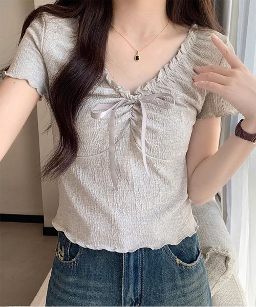 MAISON DE THERESE（メゾン ド テレーズ） tシャツ ショート丈半袖T