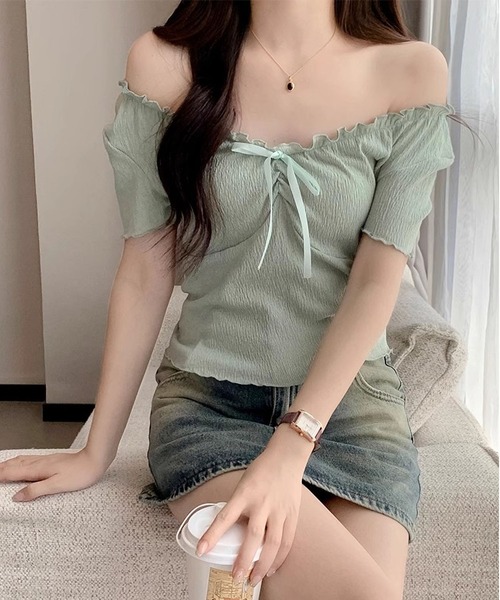 MAISON DE THERESE（メゾン ド テレーズ） tシャツ ショート丈半袖T
