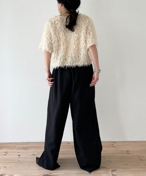 wee9s（ウィークス） tシャツ fringe mop tee / フリンジモップティー