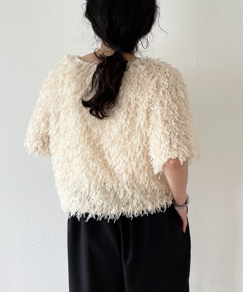 wee9s（ウィークス） tシャツ fringe mop tee / フリンジモップティー
