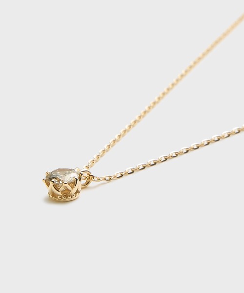 ネックレス K10ダイヤモンドネックレス（0.15ct） レディースの画像