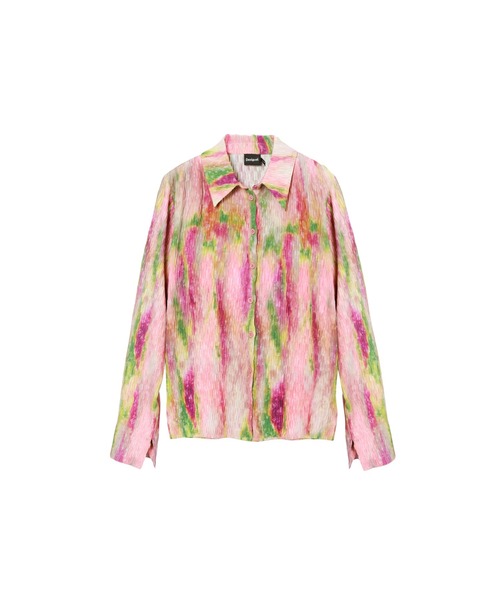 新品♡タグ付き Desigual ギャラティックプリントアシメントリーブラウス 新品タグ付き】Desigual ギャラティックプリントアシメントリー