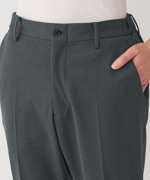 無印良品（MUJI） パンツ 紳士 ストレッチジャージーノータックパンツ