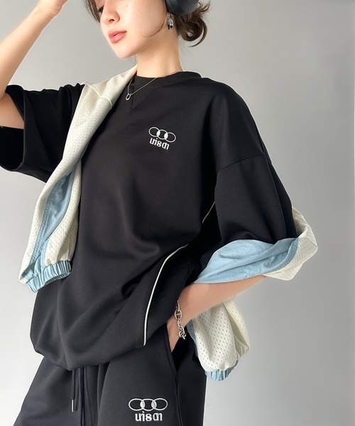tシャツ 大人スポーティー。パイピングダンボールオーバTシャツ(セットアップ可能) レディース メンズ | classicalelf | 02
