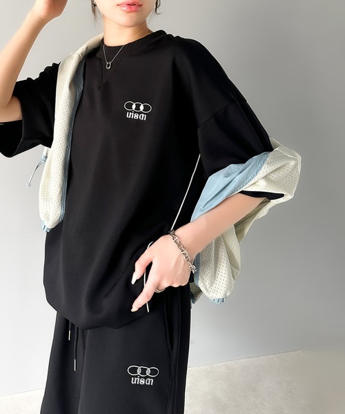 tシャツ 大人スポーティー。パイピングダンボールオーバTシャツ(セットアップ可能) レディース メンズ | classicalelf | 09