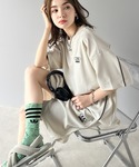 tシャツ 半袖 大人スポーティー。パイピングダ...の詳細画像1