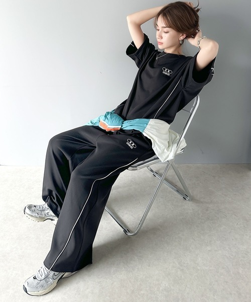tシャツ 大人スポーティー。パイピングダンボールオーバTシャツ(セットアップ可能) レディース メンズ | classicalelf | 12