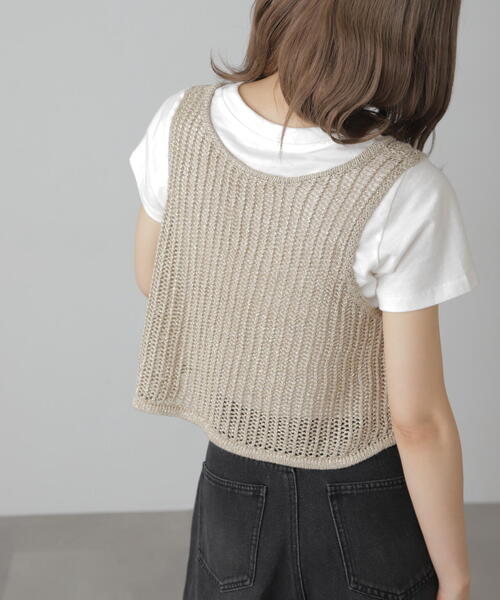 新品未使用⭐︎PEARLY GATES メッシュニットベスト レディス（タグ付き