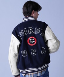スタジャン SIGNATUR VARSITY JACKET / シグネチャー バーシティ ジャケット / AVIREX / アヴィレックス メンズ レ｜ZOZOTOWN Yahoo!店