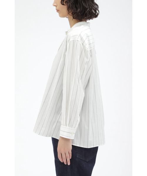 MHL. ブラウス シャツ GRAPHIC COTTON STRIPE レディース