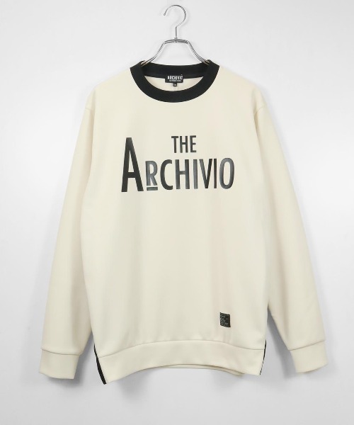 archivio（アルチビオ） 「MENS」サイド切替ロゴプルオーバー「2024年