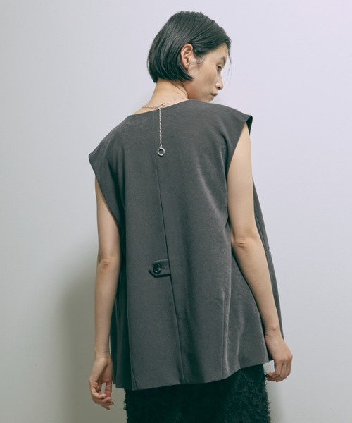 ベスト ジレ 「Set Up」Faux Suede Gilet レディース EN NEUME ベスト ジレ 「Set Up」Faux Suede Gilet レディース
