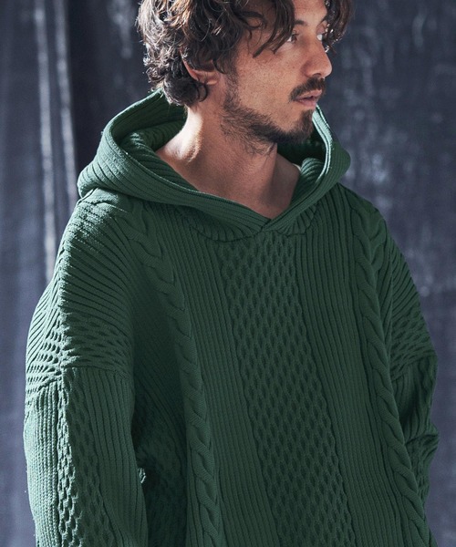 【JADED LONDON】Scrape Knit Hoodie ニットパーカー Scrape Knit Hoodie | Jaded London