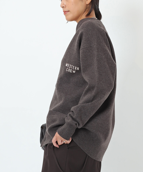 カーディガン 「St.Johns 3rd Club」WESTERN CREW cardigan レディース